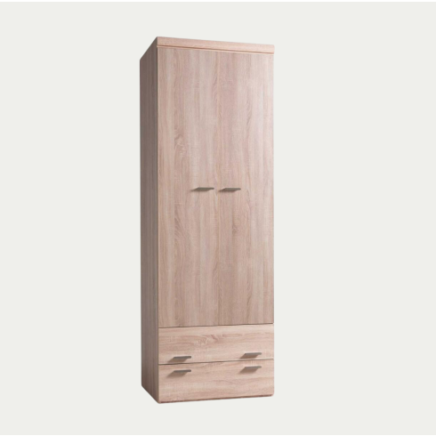 Armoire portes battantes bois avec tiroirs - Multy