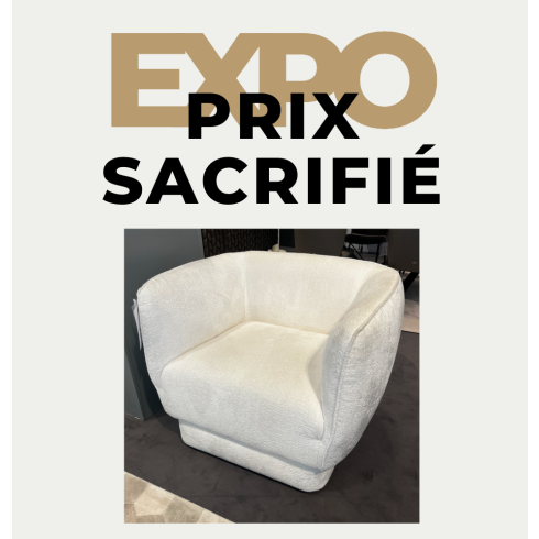 Fauteuil Luna pivotant- Exposition - Destockage