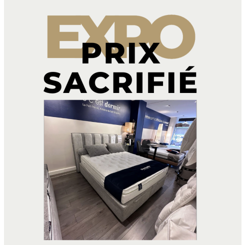 Ensemble Dunlopillo Souverain - Exposition - Destockage
