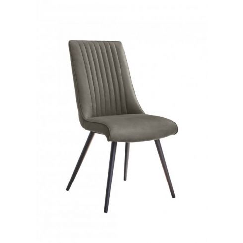 Lot de 2 chaises en tissu AGNES