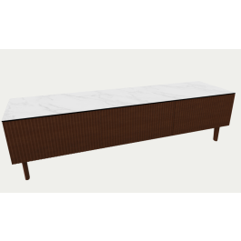 Bahut Cache Cache Roche Bobois Gris – Meuble TV Avec Espace Caché Pour Téléviseur Et Barre De Son